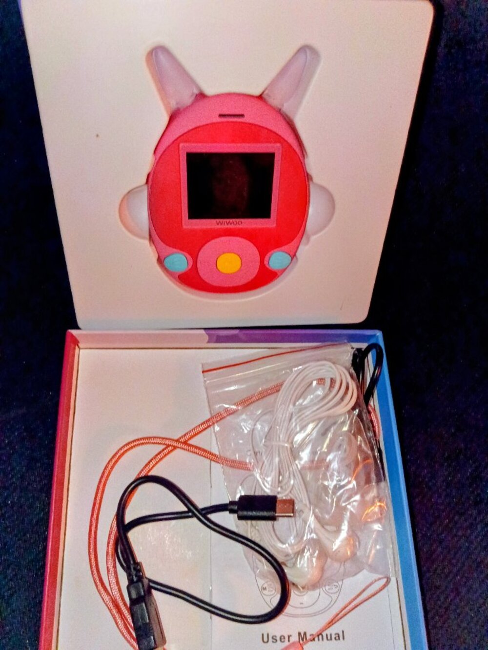 KIDS CARTOON PINK COLORED DIGITALMUSIC PLAYER WITH 12 SOOTHING SOUNDS FOR BABY